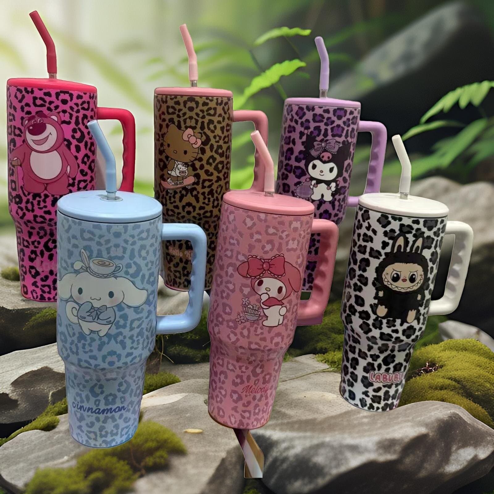 tbh Brutalist Home Sanrio Hello Kitty Big Mac Insulated Cup Straw Cup Rusty Steel Cold Cup