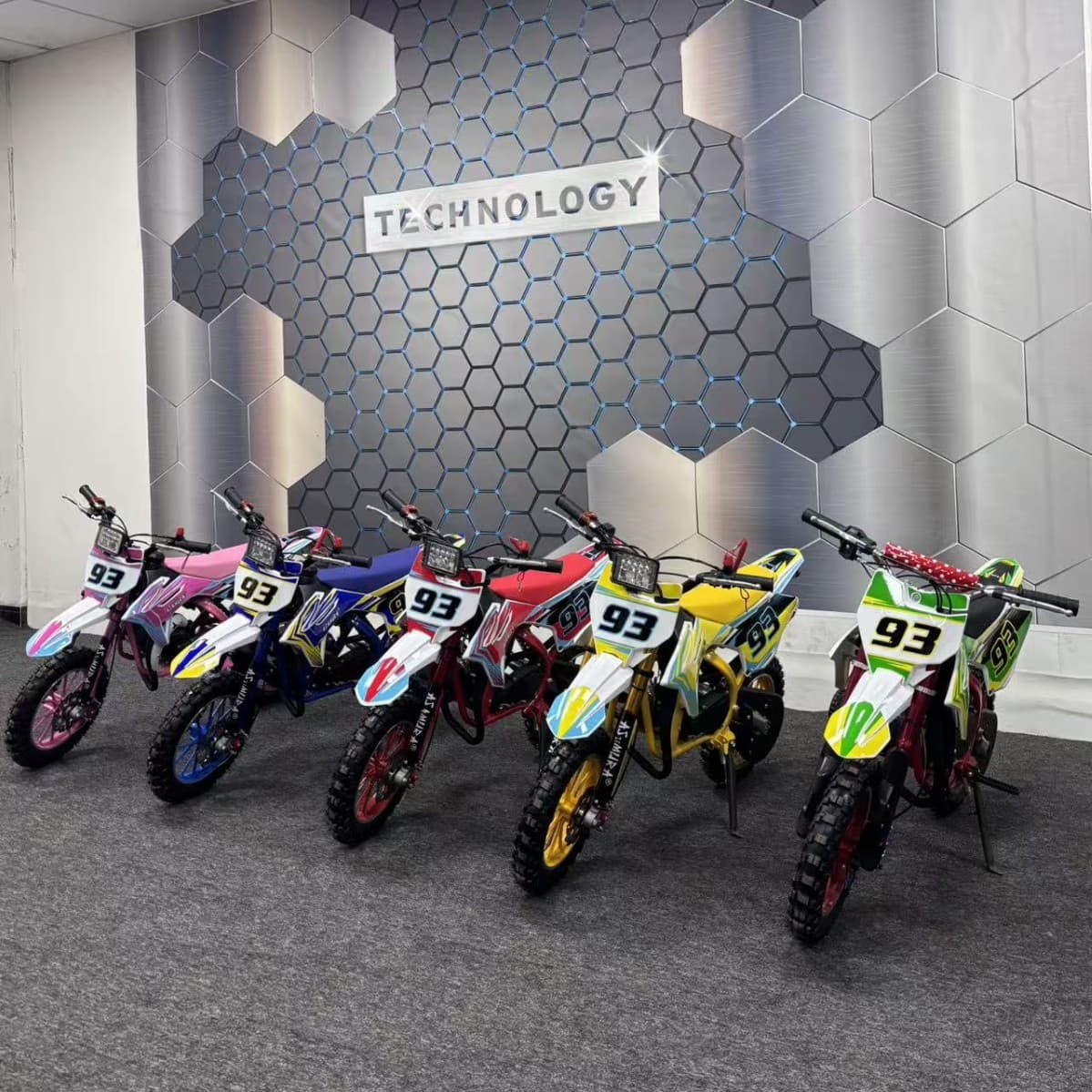 Wholesale Cross-border Children's Electric Motorcycle 49CC Mini Off-road Bike Mountain Bike Beach Buggy Racing Style
