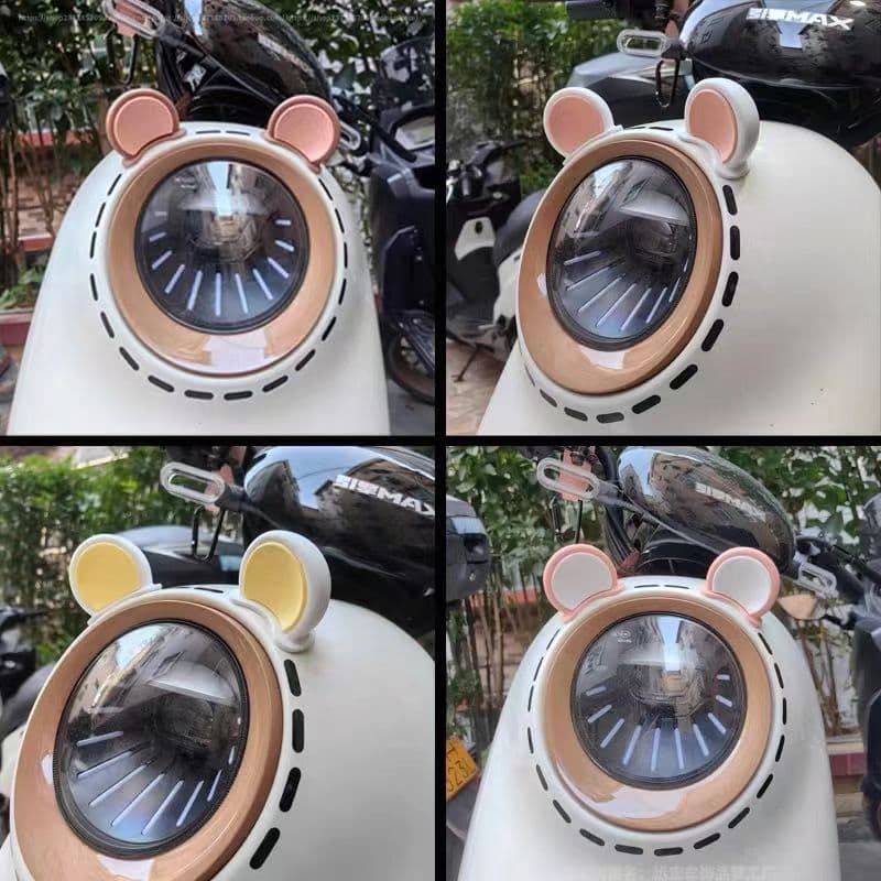Motorcycle Helmet Decorative Accessories Cat Ears Large Bear Ears Electric Vehicle Safety Cap Universal Horns Antlers
