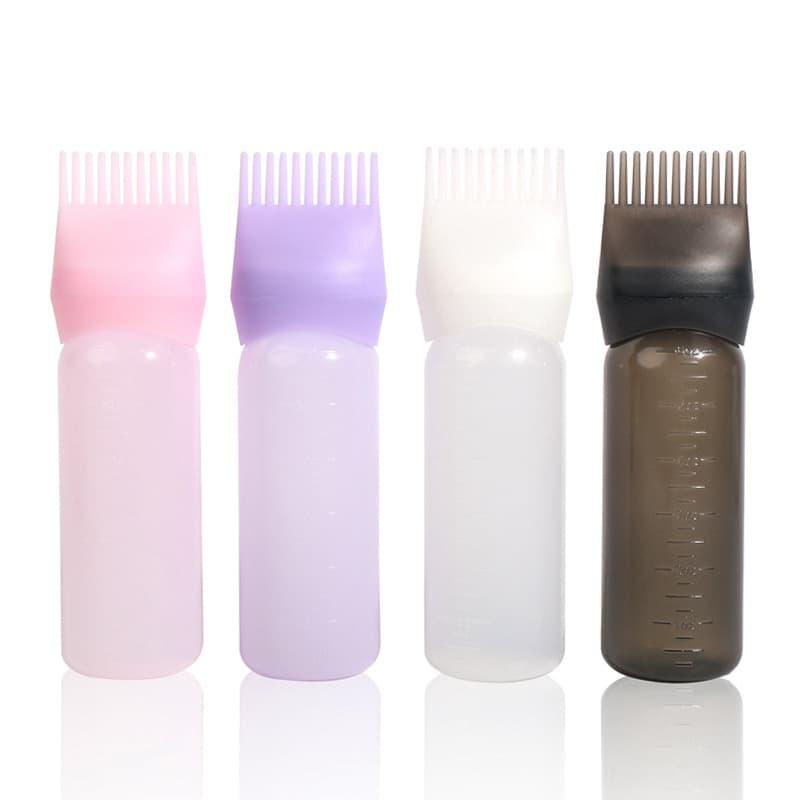 Hair Dye Bottle Salon Home Perm Lotion Bottle Softening Shampoo Applicator Comb Perm Dye Shampoo Bottle Shampoo Brush