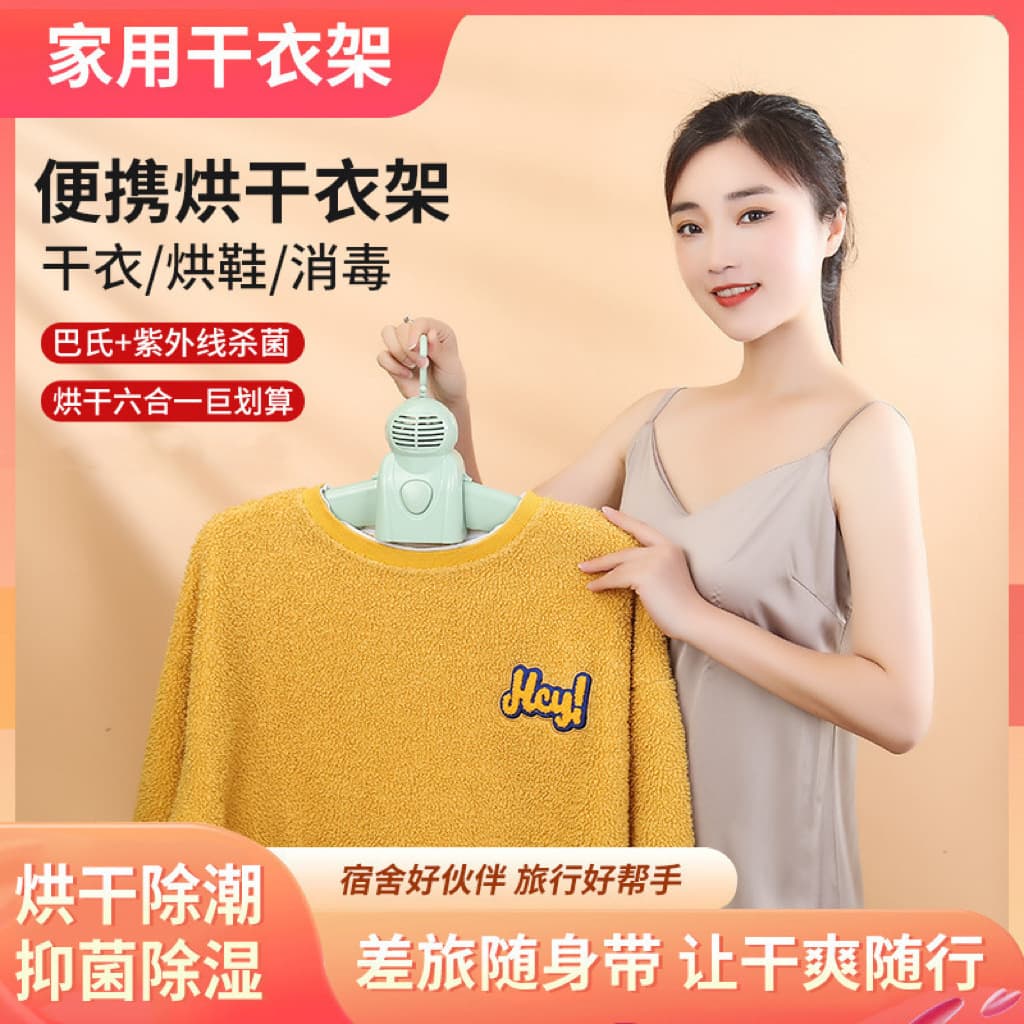 Mini Portable Clothes Dryer, Multi-functional Smart Shoe and Garment Dryer for Home Use