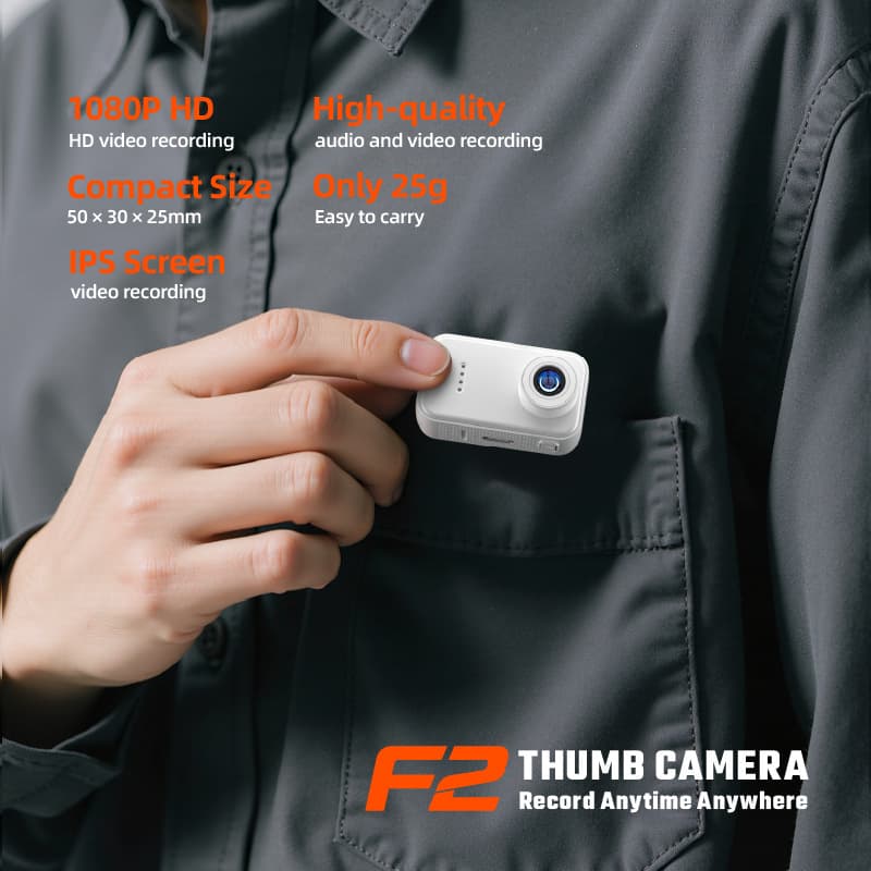 New Cross-border Portable Thumb Camera Pet Sports Camera Outdoor Hiking Diving Cycling Mini Camcorder