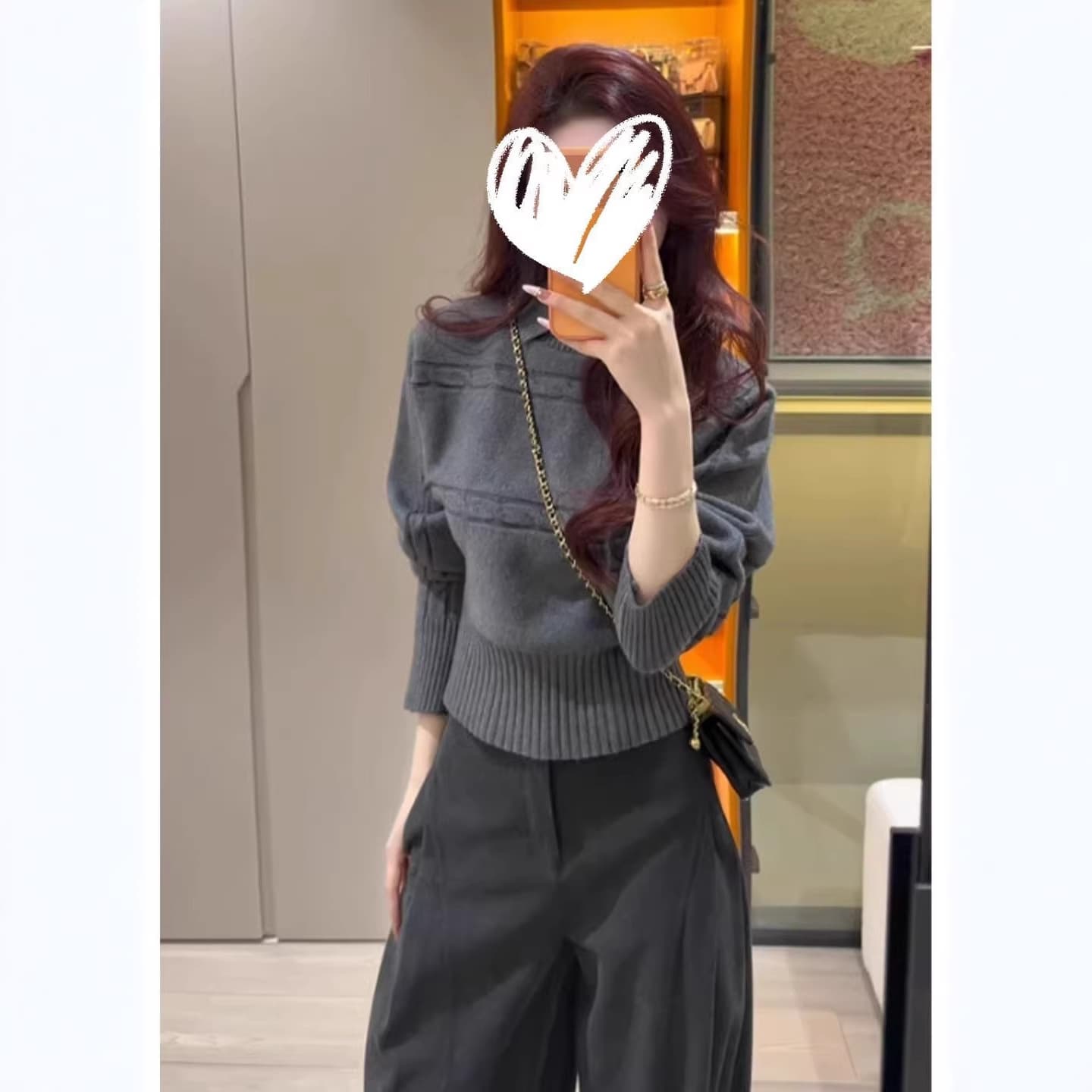 Korean-style Lazy Pure Color Soft Sweater with Cable-Knit Turn-Down Collar, Batwing Sleeves, Pullover Inner Layer, and Cinched Waist Knit Top