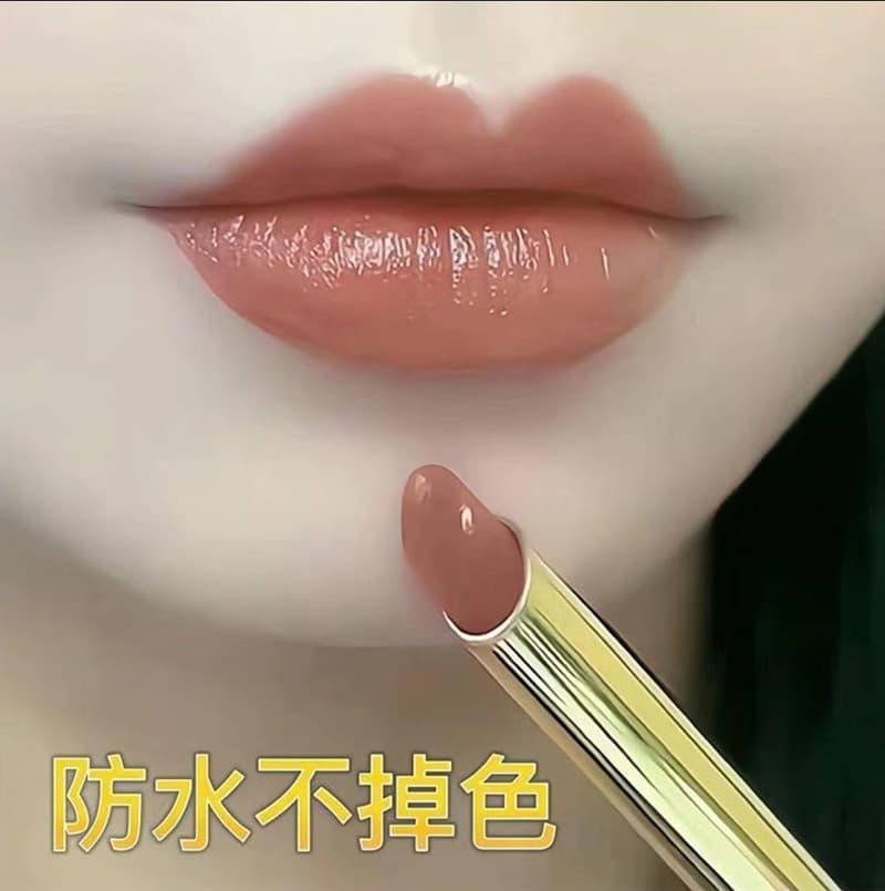 2024 New Authentic Non-Falling, Non-Transferable Cinnamon Color Moisturizing Lipstick Raincoat Matte Brightening TikTok Hot Item
