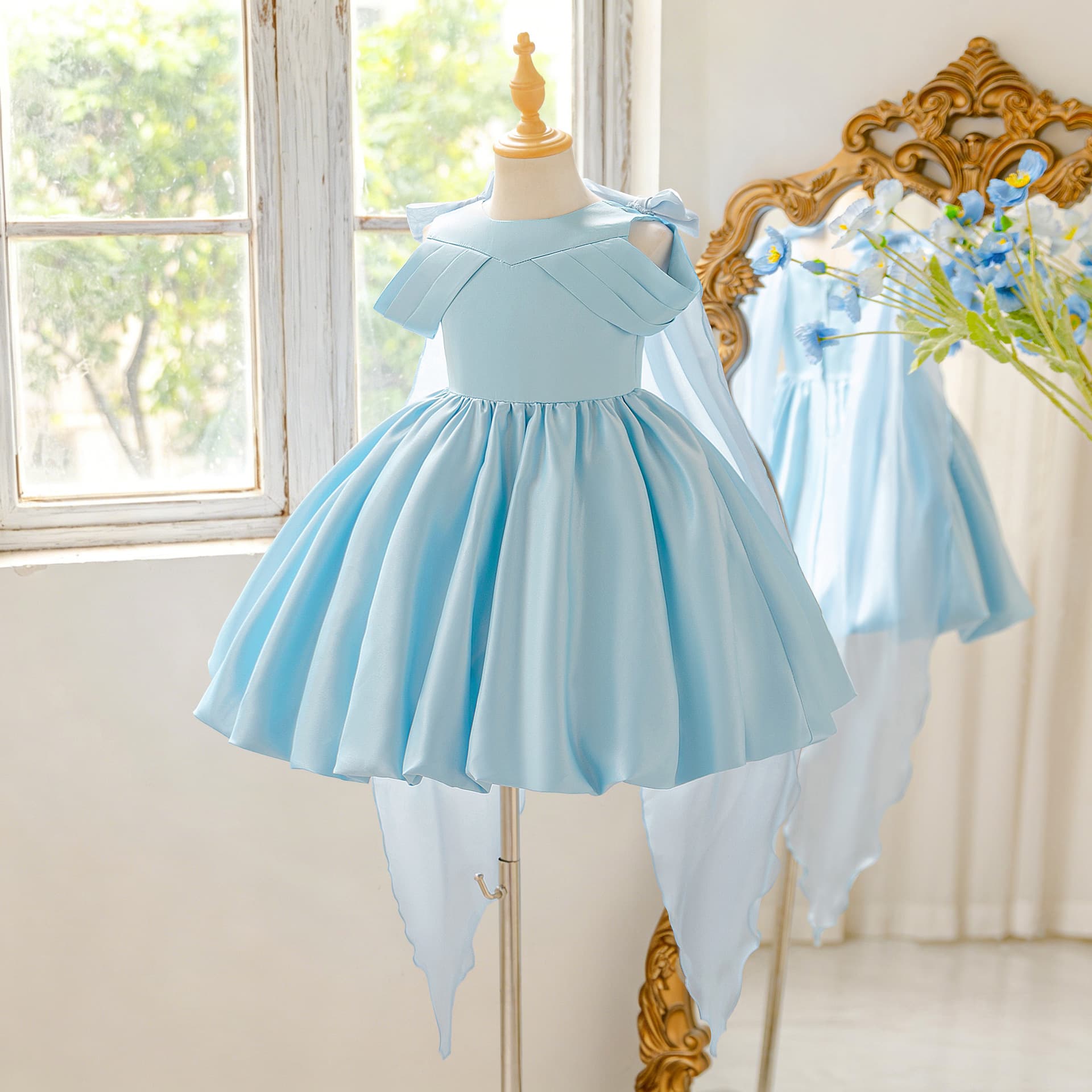 Girls Party Dress for Kids Girls Birthday Banquet Runway Performance Princess Dress