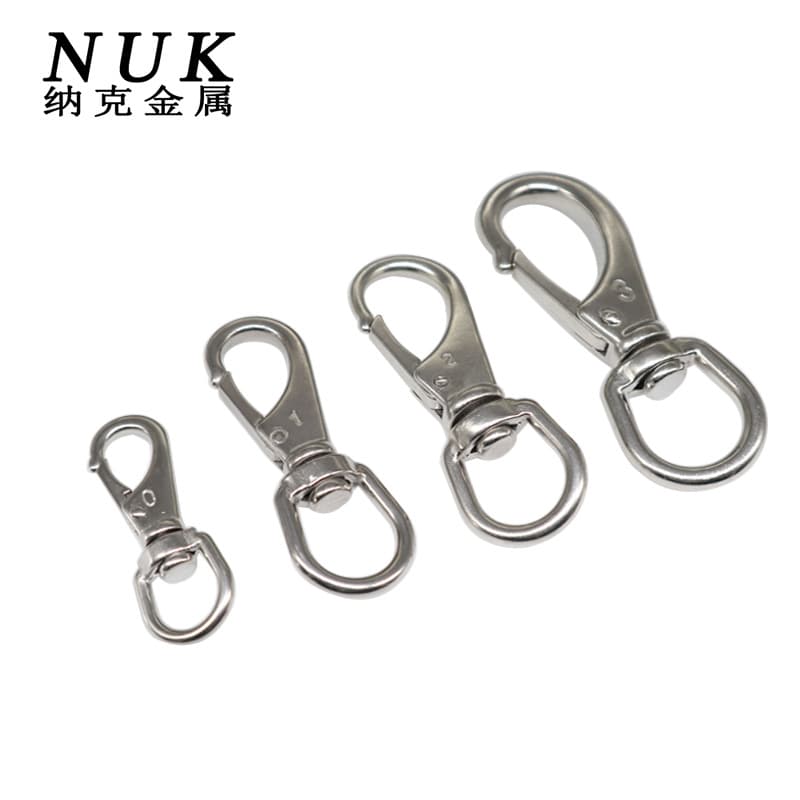 304 Stainless Steel Universal Hook, Chain Buckle, Rotating Dog Buckle, Keychain, Rotating Spring Hook
