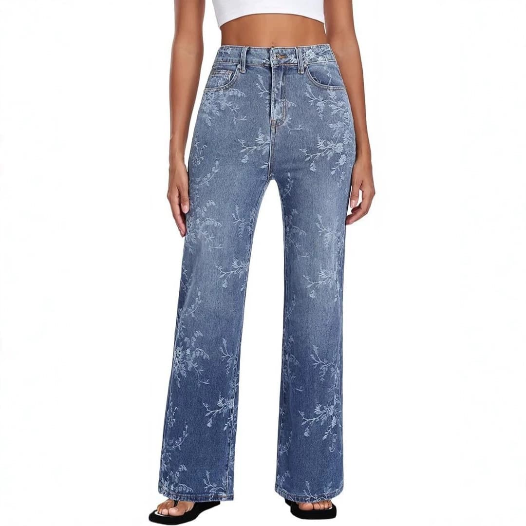 European and American 2025 new products Amazon cross-border foreign trade summer casual slimming jeans for women slim-fitting butt-lifting trousers for women