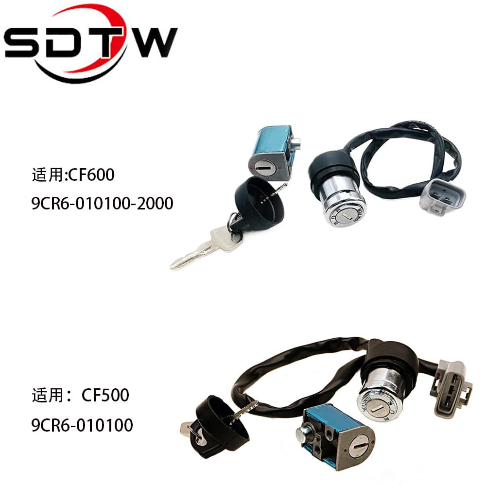 Motorcycle Ignition Switch 9CR6-010100 9CR6-010100-2000 Compatible with CF500 CF600