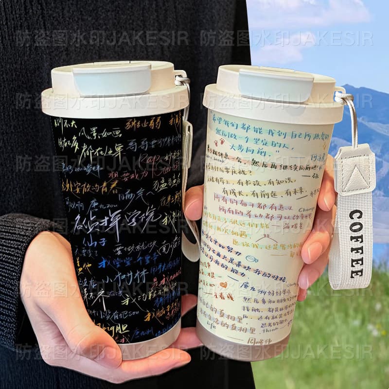 Famous Detective Academy No.1 Insulated Cup 316 Stainless Steel Large Capacity Straw Water Bottle Car Coffee Cup for Men
