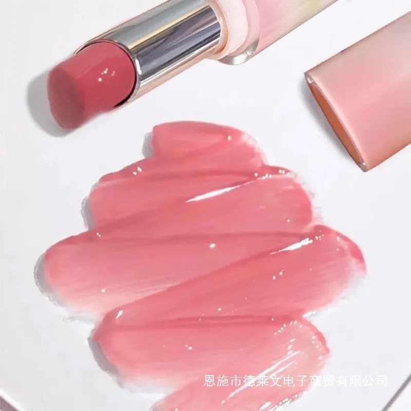 Korean female high-end fake makeup ~ solid water-gloss mirror lipstick, moisturizing, whitening and non-fading student party nude lip glaze