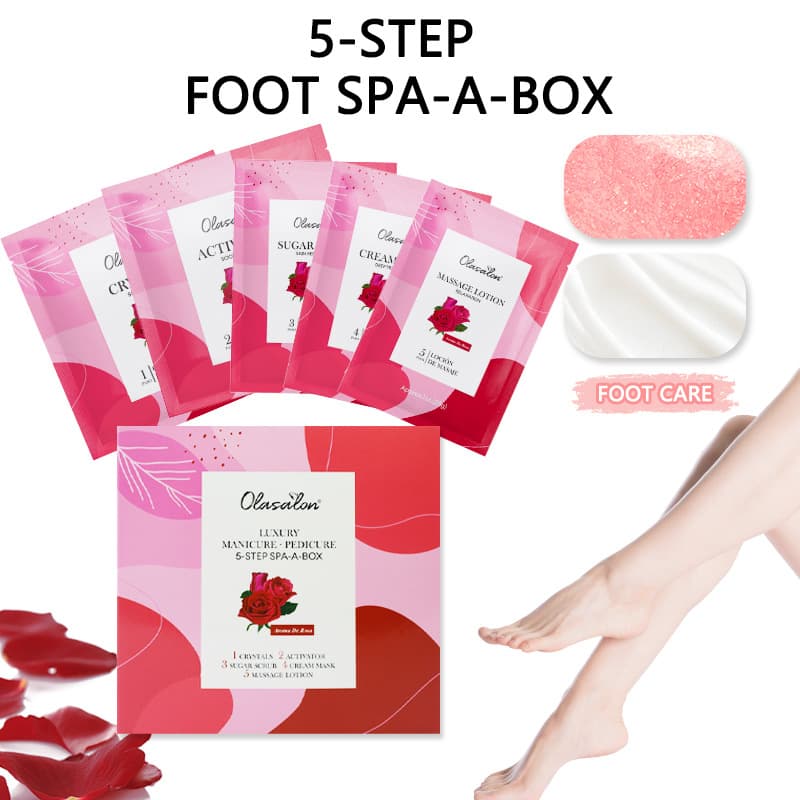 Cross-Border Foot Bath Salt Jelly Crystal Mud Explosion Salt Bath Salt Foot Soak Powder Spa Foot Care Set Foot Bath Bag