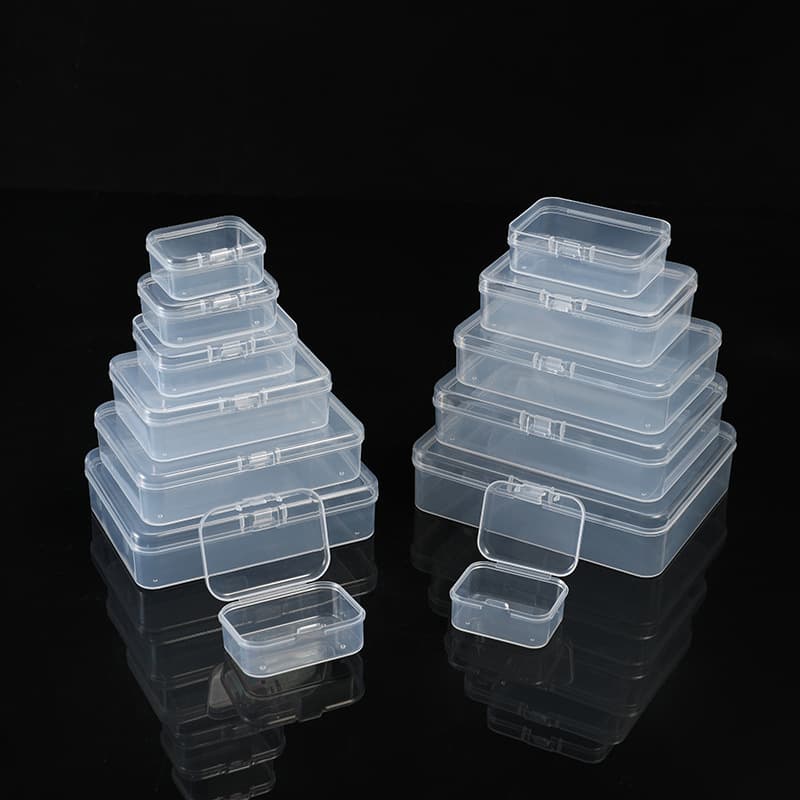 Rectangular PP Plastic Box, Clear Storage Container for Small Parts, Wholesale Packaging for Small Products