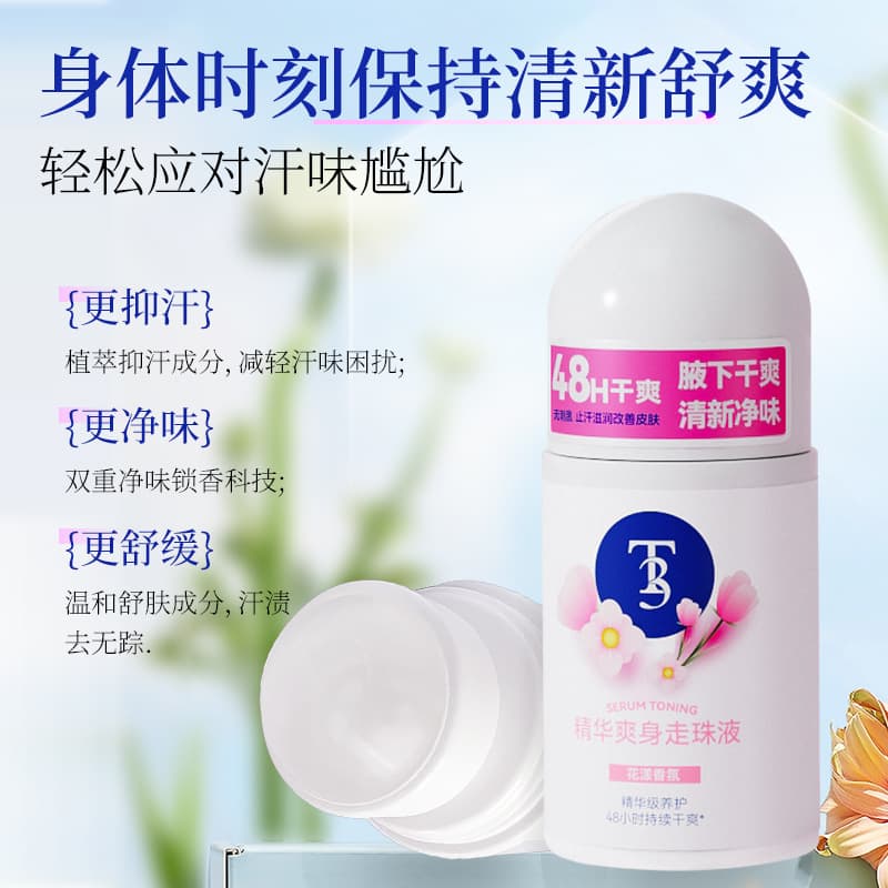 T3 Refreshing Roll-On Antiperspirant, Portable Underarm Deodorant for Men and Women, Manufacturer Stock Wholesale