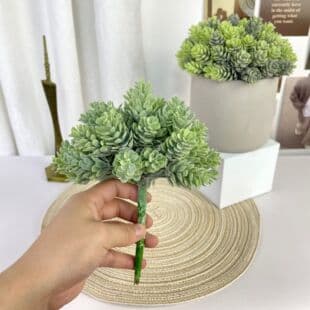 Artificial Succulent Plant Crassula Muscosa Eucalyptus Faux Greenery Home Decor Floral Arrangement Pineapple Grass