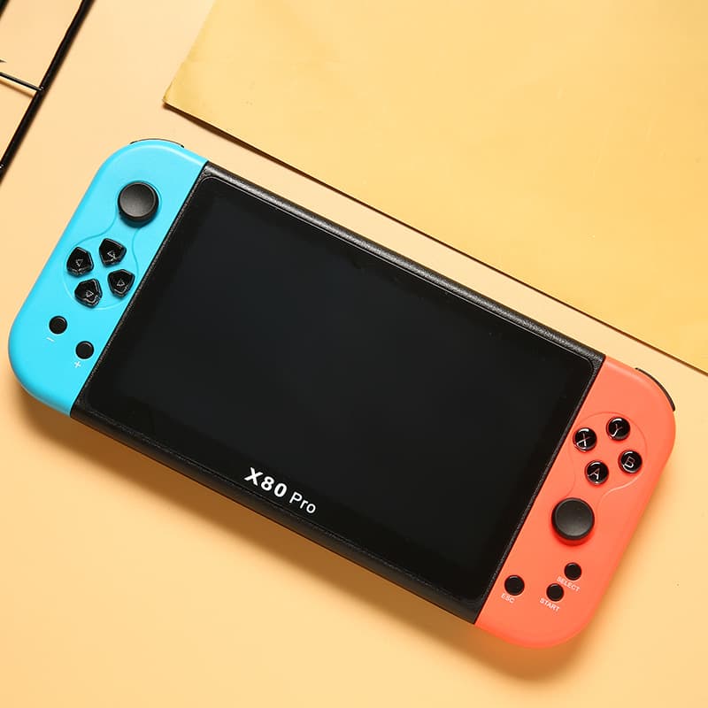 X80PRO 7.0-inch Large Screen Handheld PSP Game Console GBA Pokemon Retro Children's Arcade Machine