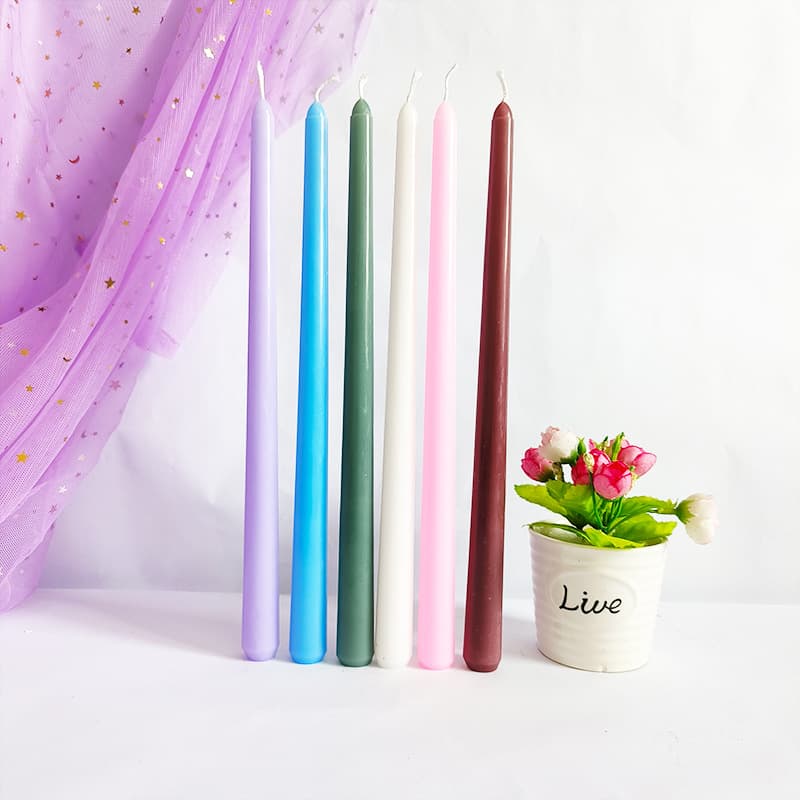 Long Taper Candles European Wedding Set Wholesale Banquet Home Decoration Festival Party Birthday Ambiance Candles
