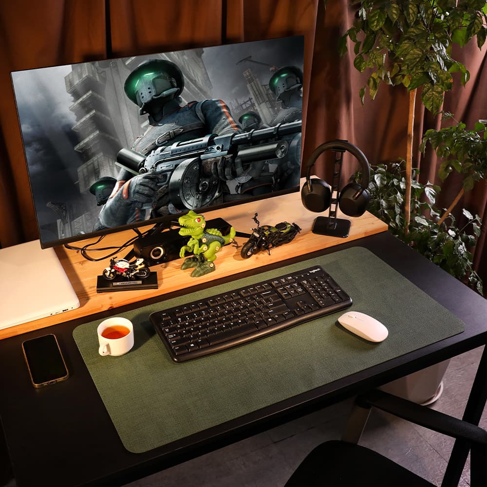 Large Mouse Pad Laptop Desk Mat Keyboard Pad Writing Learning Office Desk Mat Student Desk Leather Pad
