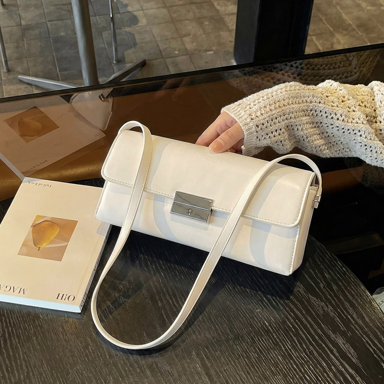 Commuter Shoulder Underarm Bag 2026 New Model Women's Small Handbag Baguette Bag Versatile Crossbody Bag for Commuting