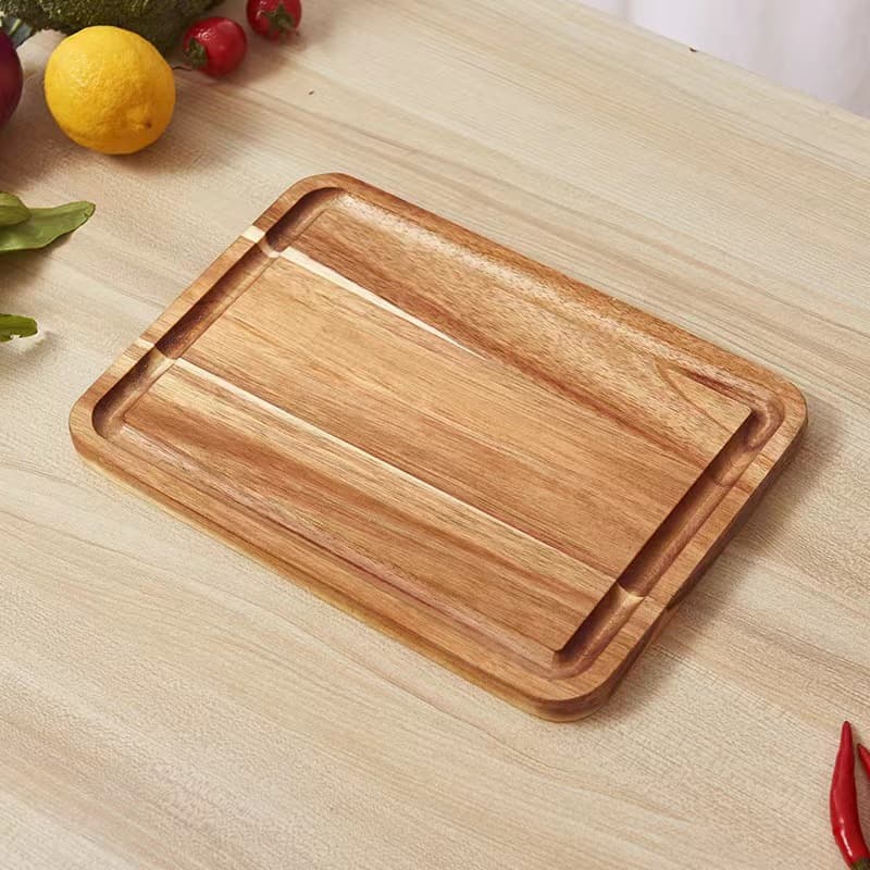 In stock: Acacia wood solid wood cutting board for home use, kitchen kneading and rolling, thickened wooden cutting board for restaurant kitchens.