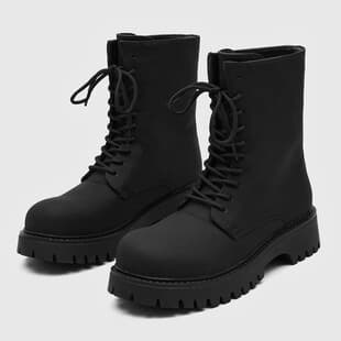 Martin Boots Men British Style Black High Top 2026 New Mid-top Motorcycle Boots Men Heightening Boots 66684-H