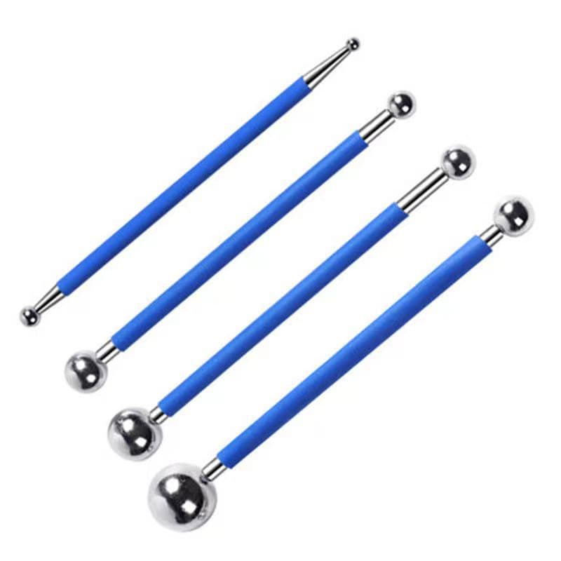 Grout Steel Ball Four-Piece Set Clay Ball Stylus Pen Amazon Stainless Steel Engraving Hand Tool