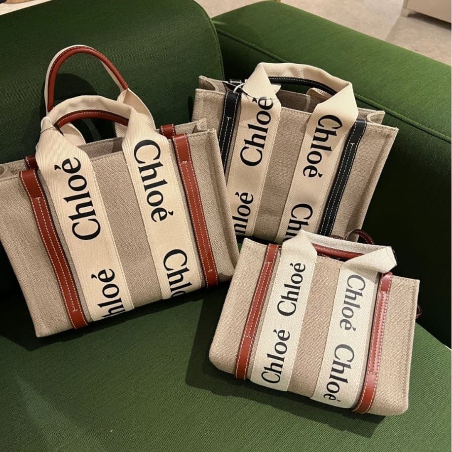 New Cross-border Large Capacity Canvas Tote Bag Women Handbag Shoulder Chloe Versatile Commuter Bag Trendy Crossbody Bag