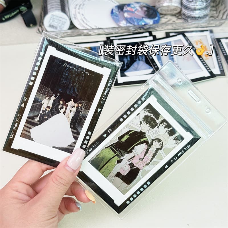 Laser Silver Frame Reversal Film Paper Mount Light-Transmitting Small Card 3-inch Projection Photo