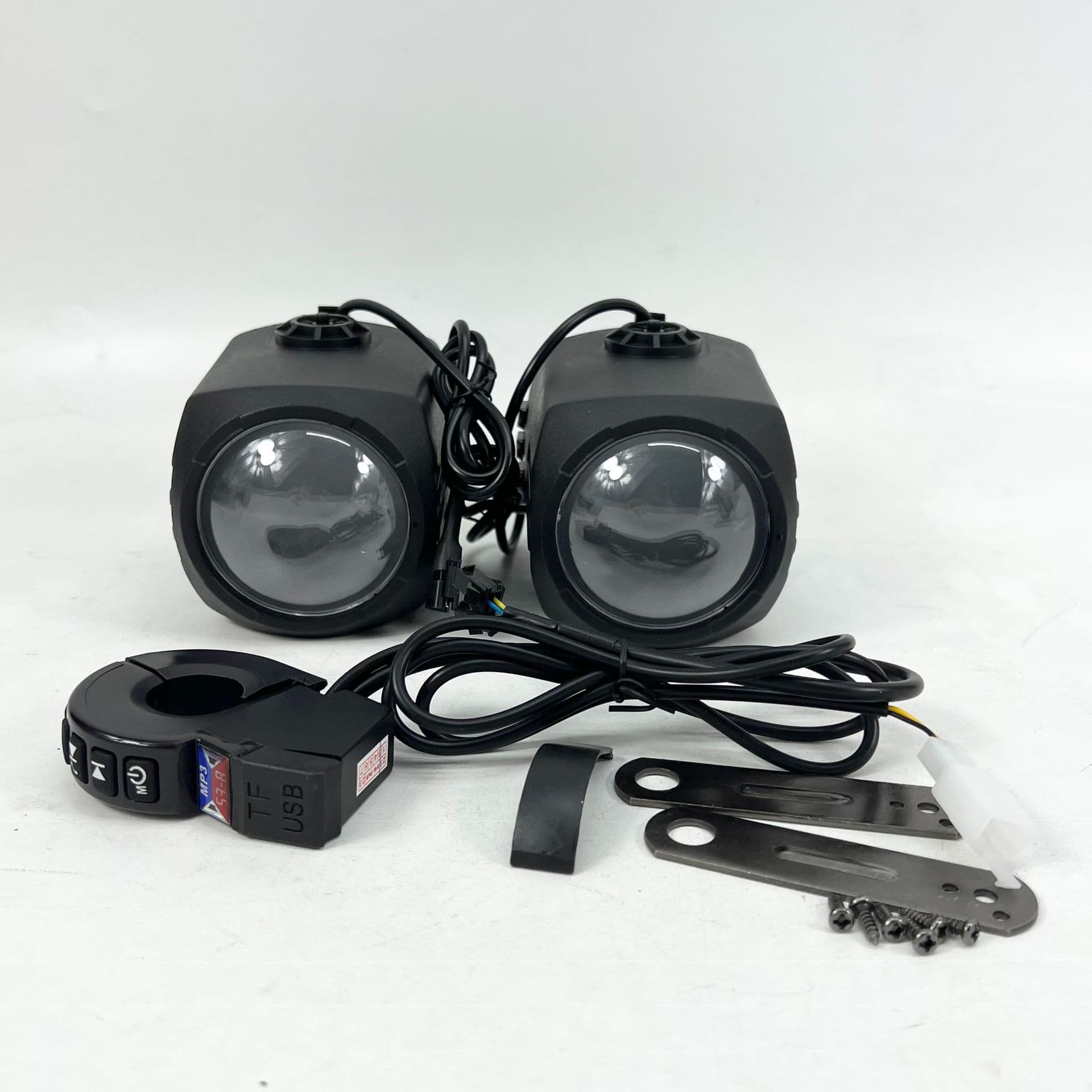Electric car audio motorcycle car Bluetooth audio scooter two-wheeler subwoofer 12-80V universal charging