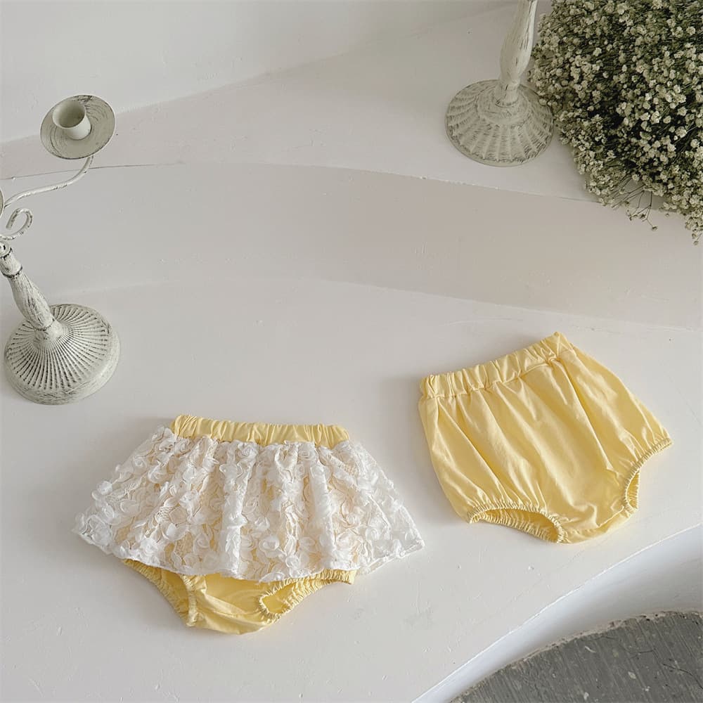 INS Summer Baby Cotton Big PP Shorts Easy-to-Wear Diaper Pants Bread Pants Cotton Pants Pumpkin Skirt Pants