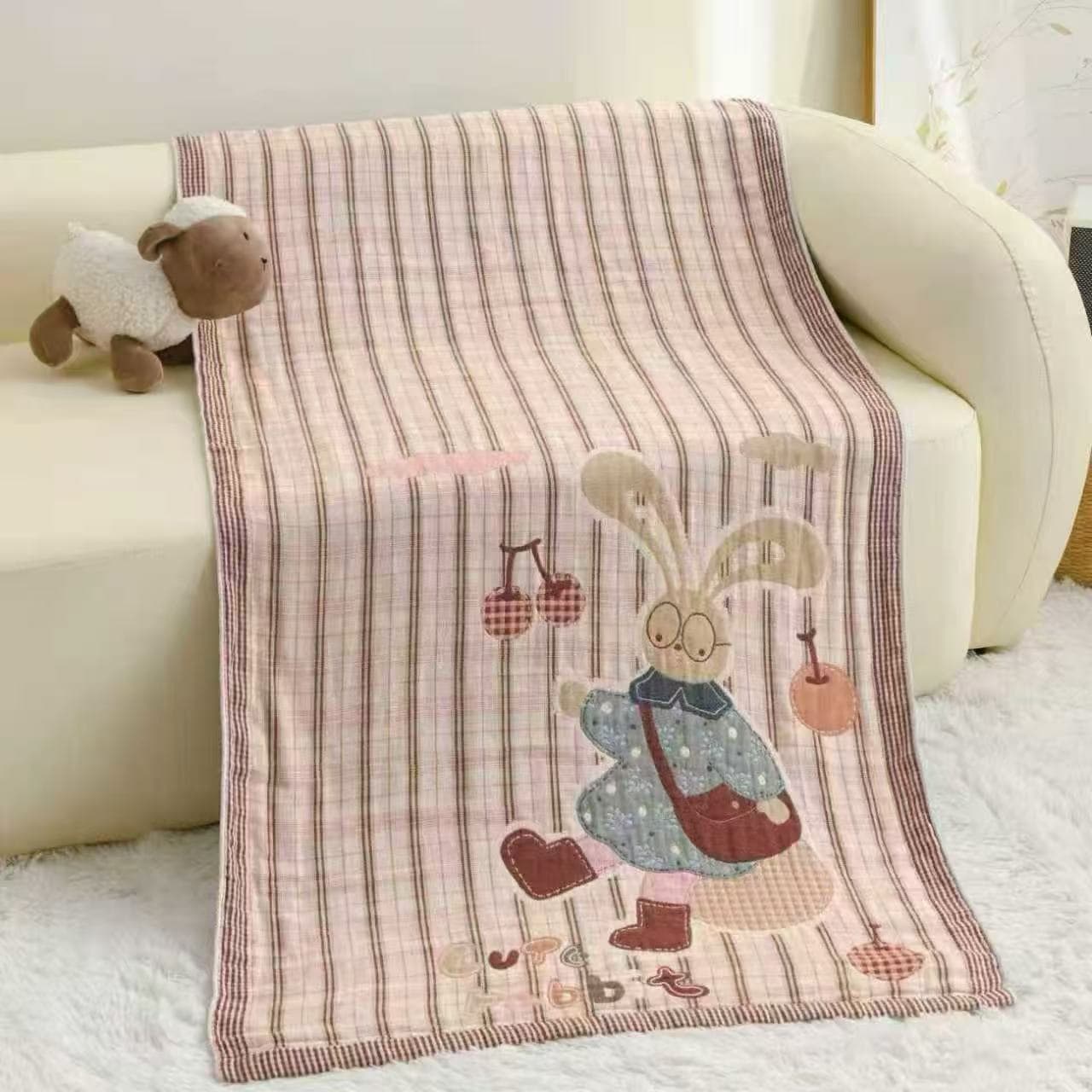 New Home Use Absorbent Adult Bath Towel Breathable Not Easy to Shed Hair Bathing Wrap Towel Couple Cute New Cartoon Gauze