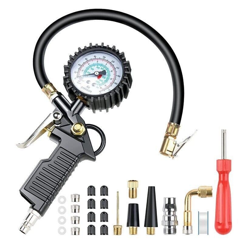Car Tire Pressure Gun - Tire Pressure Gauge and Measurement Tool