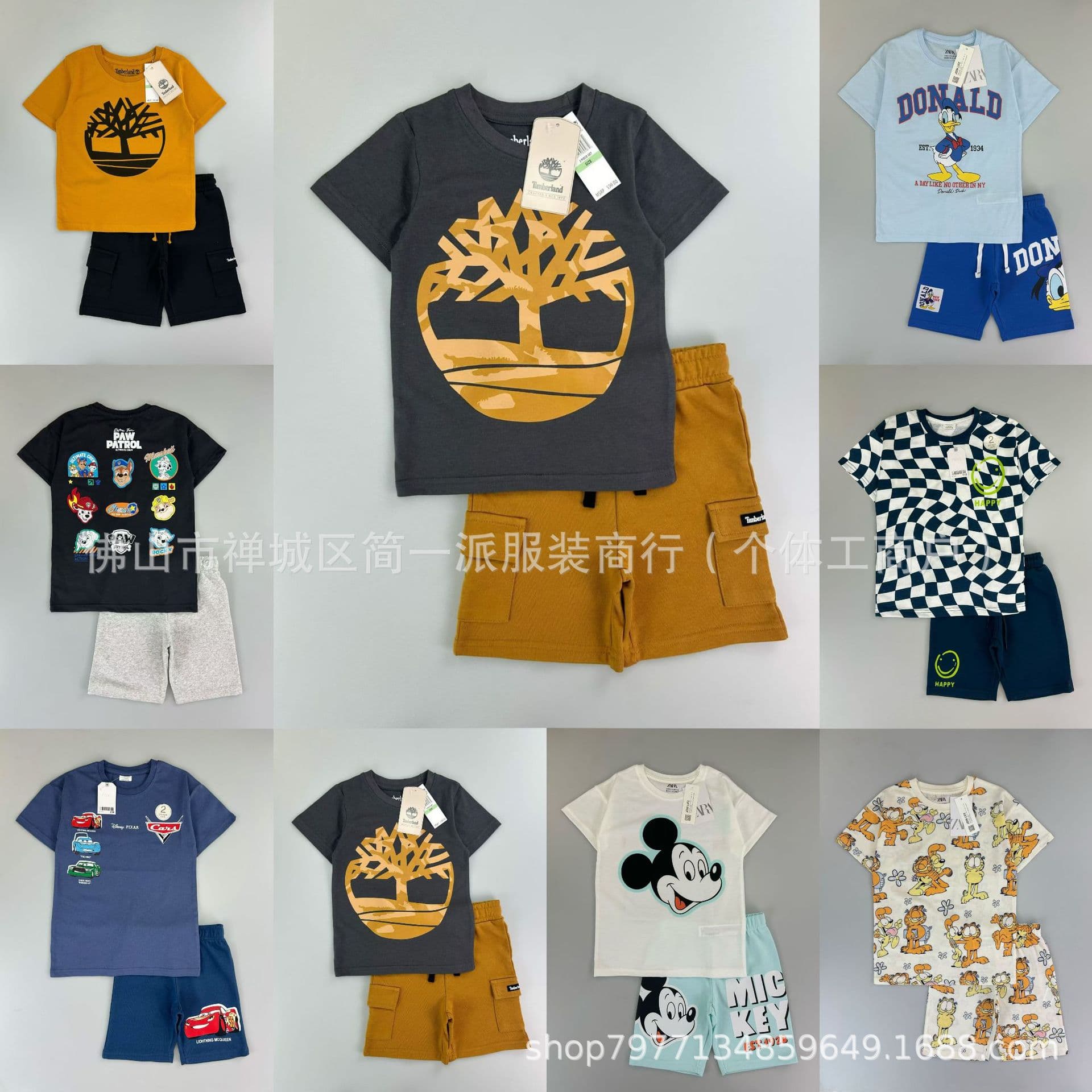 Kids Casual Set Children's Casual Set Same Style for Boys and Girls Foreign Trade Factory Wholesale