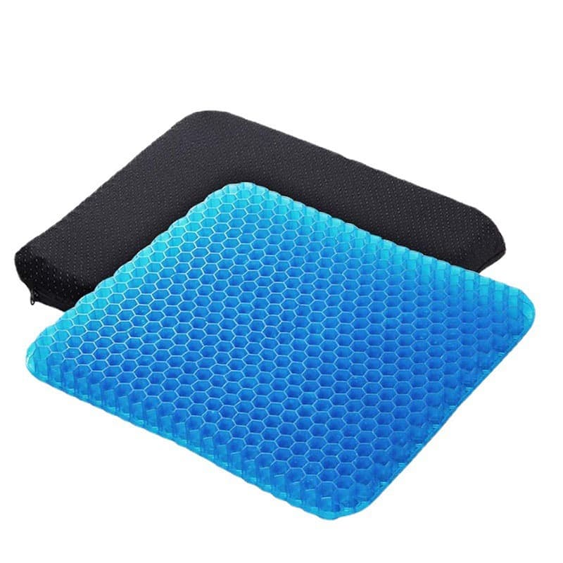 Summer breathable ice pads, honeycomb gel seat cushions, car seat soft ice pads, office and home stool cooling pads for the buttocks.