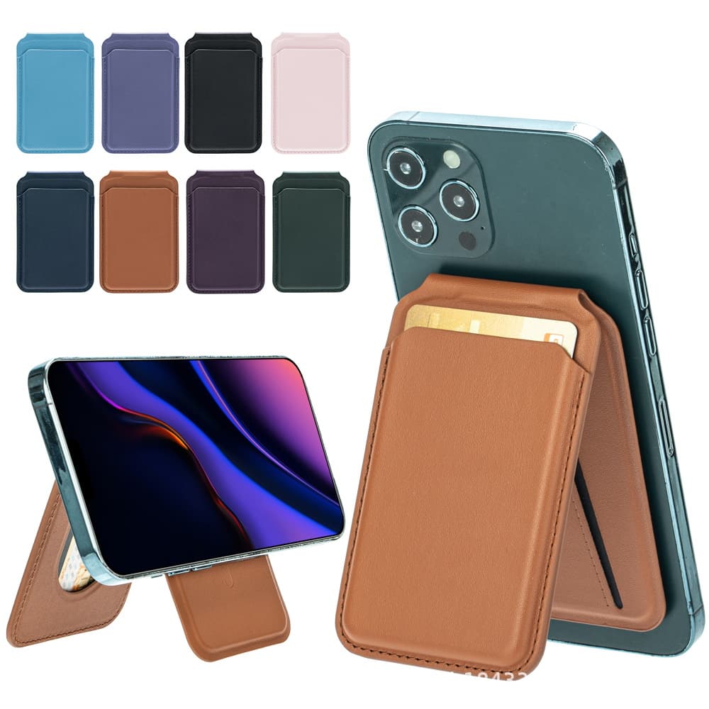 Compatible with iPhone 18 Pro Max Phone Card Holder, Apple 17 MagSafe Magnetic Card Case Wallet Card Clip Stand