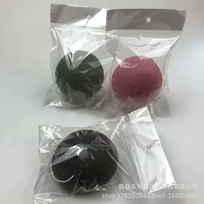 Konjac facial cleansing sponge, makeup remover sponge, face wash sponge, facial sponge, powder puff factory wholesale konjac
