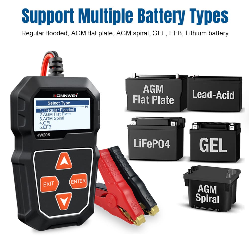 KW208 Automotive Battery Resistance Tester (Canel BA108)