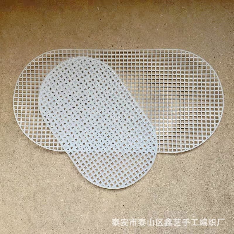 DIY Handmade Crochet Bag Plastic Round Oval Grid Bag Bottom Accessory Woven Knitting Bag Mesh Base Plate