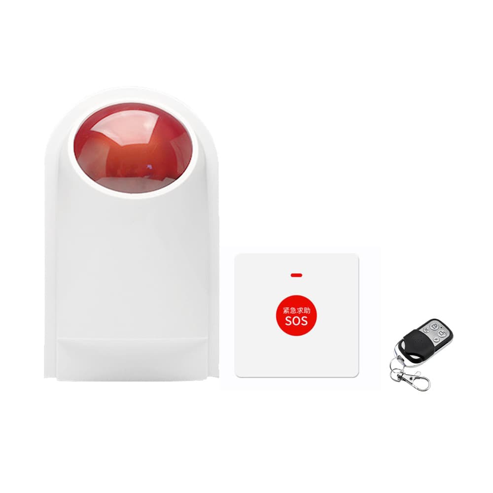 Bathroom Disabled Alarm One-Button Wireless Caller SOS Emergency Help Sound and Light Alarm
