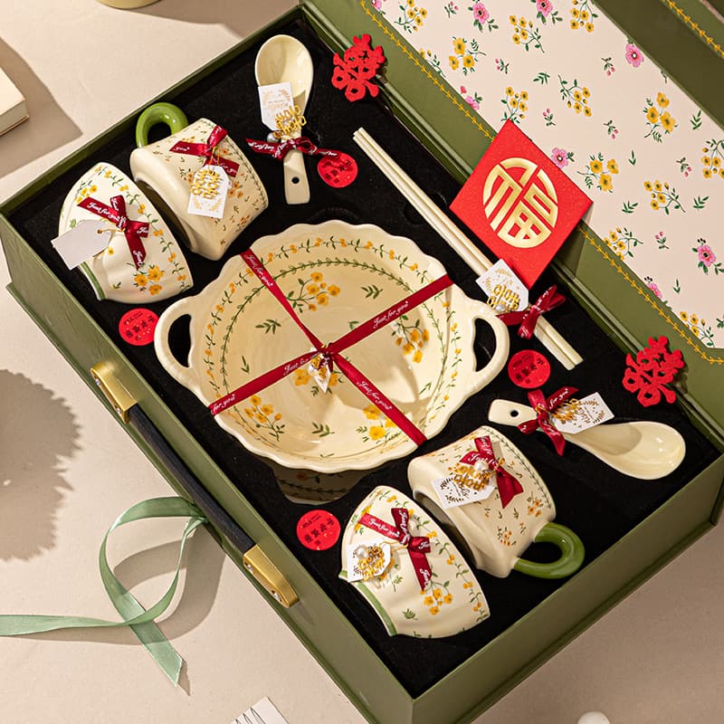 Japanese High-Looking Ceramic Bowls, Housewarming and Wedding Gifts, High-End Dishes and Dishes Sets, Wedding Gift Boxes, Ceramic Tableware