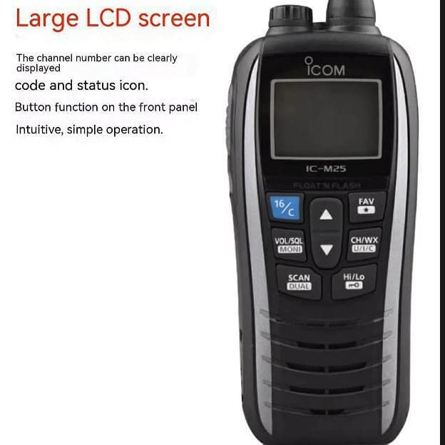 ICOM IC-M25 Maritime Walkie-Talkie Floating Handheld on Water