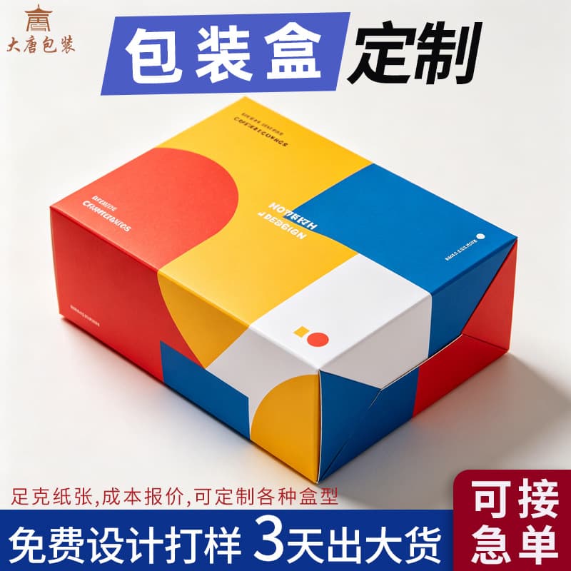 Custom White Cardboard Packaging Box for Cosmetics, Hook-Type Digital Product Empty Box, Double-Insert Blind Box Gift Box