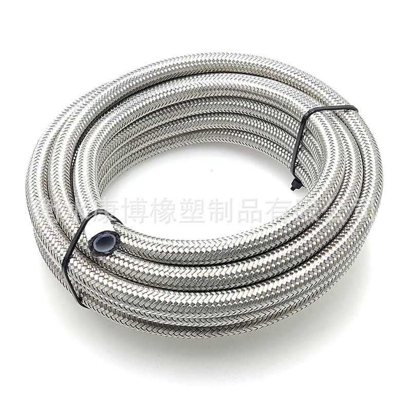 Automotive modification PTFE fuel pipe AN4 AN6 AN8 AN10 AN12 steel wire braided oil cooler pipe