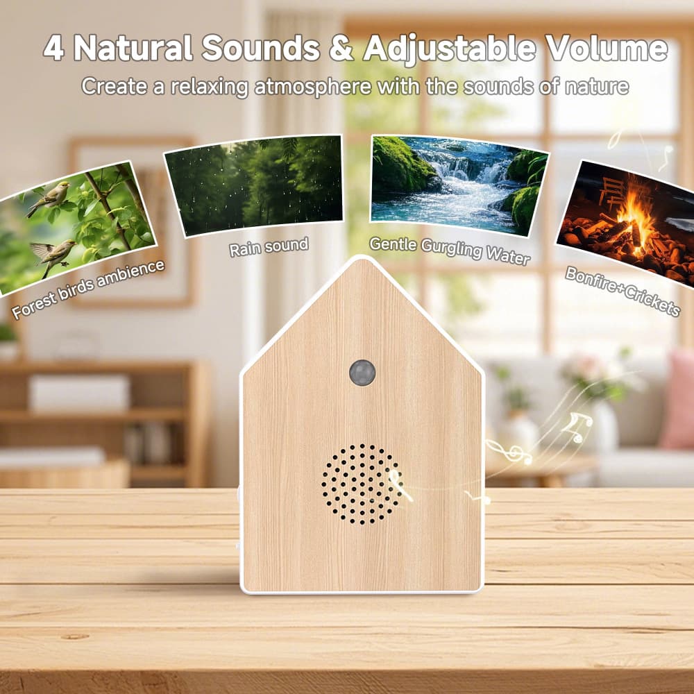 Touch-Activated Bird Song Music Box, Household Outdoor Tool for Cultivating Mood, Relaxation, and Atmosphere Creation