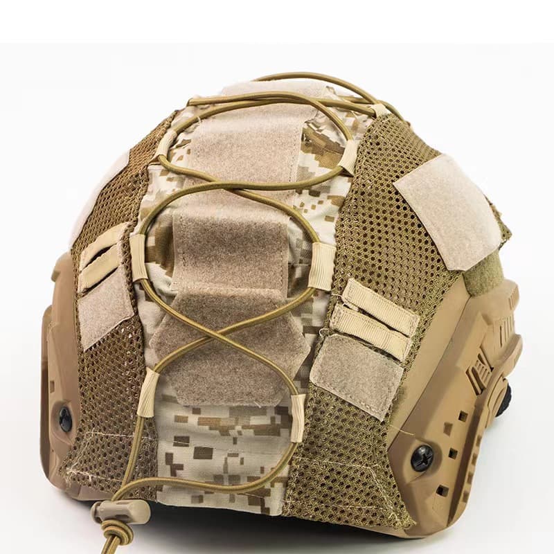 Outdoor Tactical FAST Helmet Cloth Camouflage Helmet Cover Elastic Cord Camouflage CS Russian Tactical Helmet Cover Gear