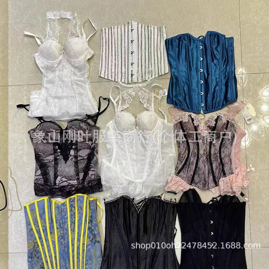 New shein bone clothing miscellaneous high-end sexy tops summer European and American hot girls fishbone bra tail goods wholesale