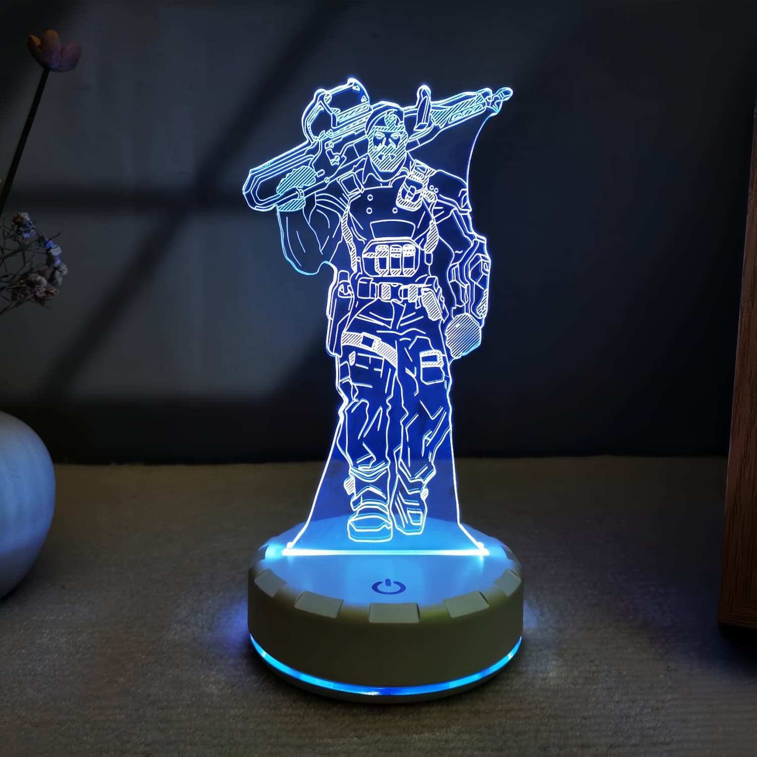 Valorant Gaming Peripheral Figure Esports Desktop Ornament Color-Changing Energy-Saving Night Light Decorative Eye-Care Sleep Companion Lamp