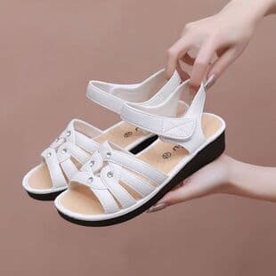 Women's Fashion Thick-Soled Outdoor Slide Sandals Summer Height-Increasing Roman Beach Sandals