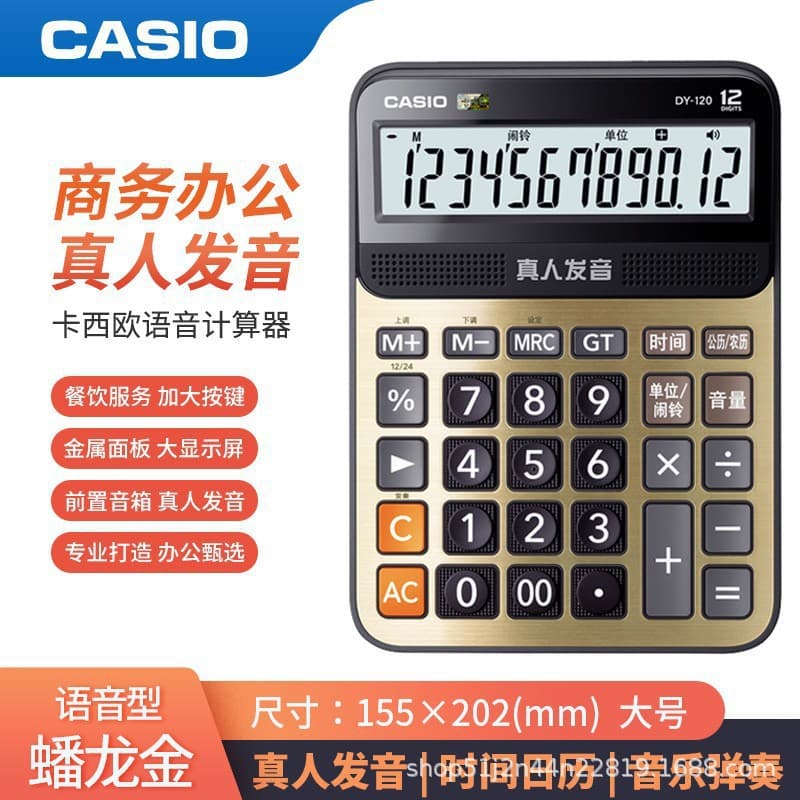 CASIO Casio Voice Calculator Fashion Financial Accounting Office Calculator DY-120