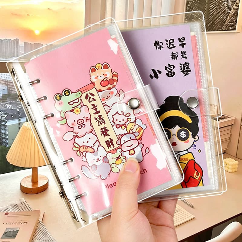 Cross-border cash saving book and accounting book, daily family financial management banknotes, a6 children's change money bag customization