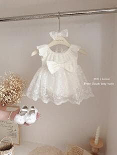 Baby Birthday Dress New Full Moon Dress Girl Fashion Mesh Flutter Sleeve Summer Princess Dress Tulle